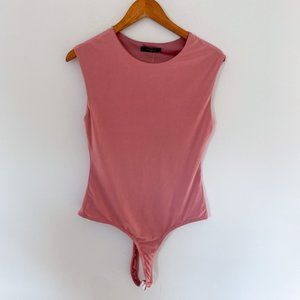 NWT 21Saints Pink Sleeveless Bodysuit Large